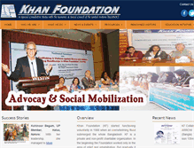 Tablet Screenshot of khan-foundation.org